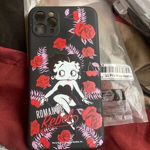 iPhone 11 Pro Max case 
Black, pink & red